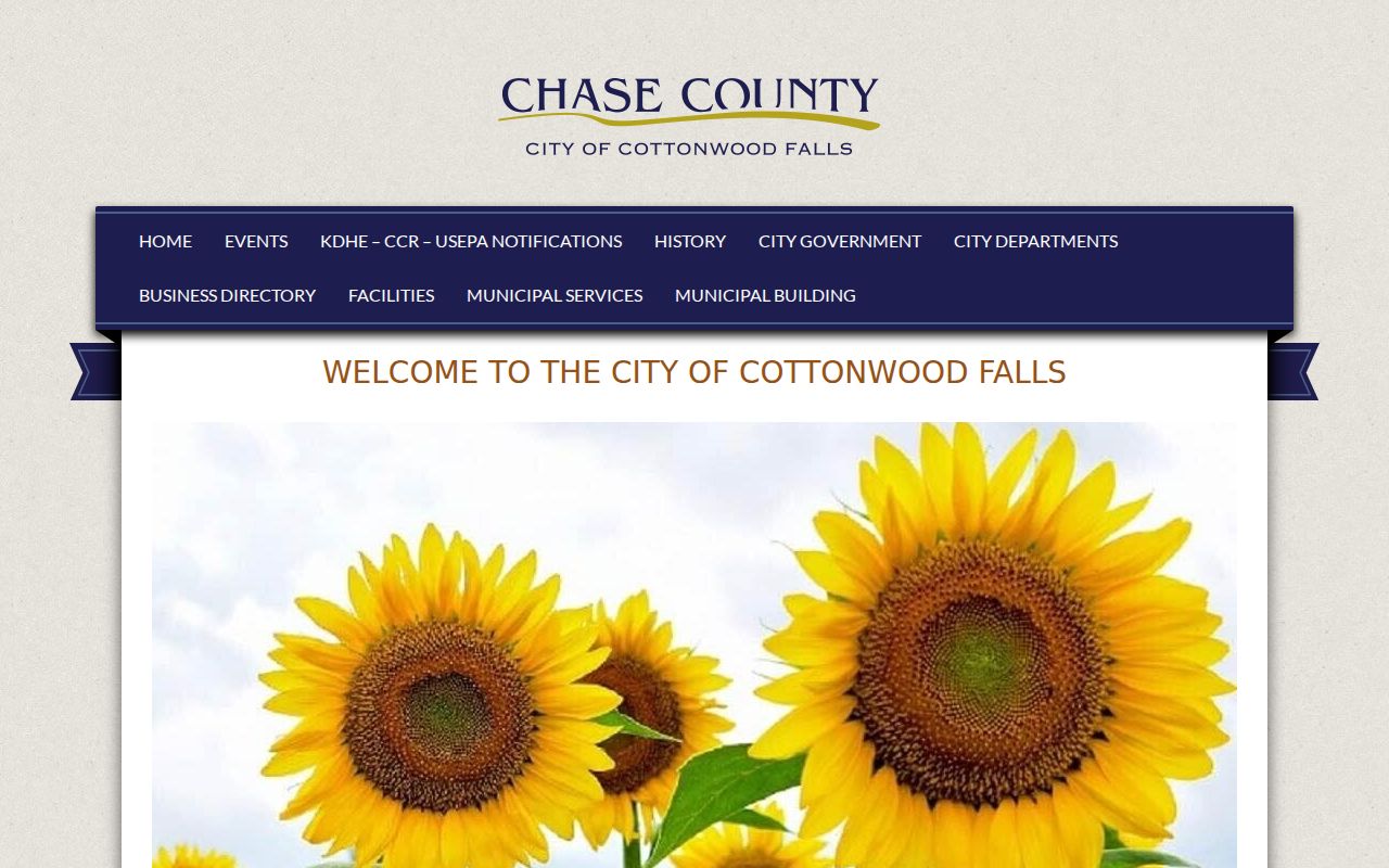 Cottonwood Falls court records city government source