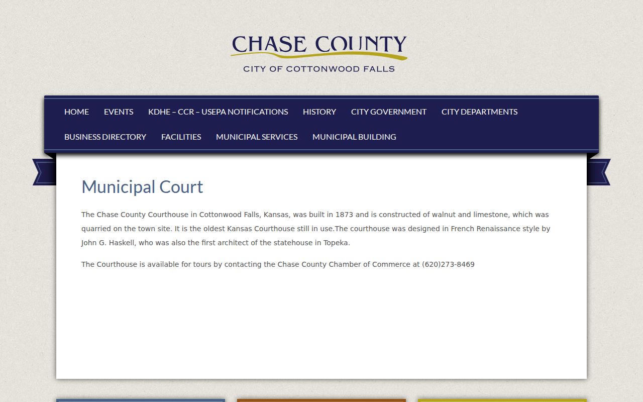 Cottonwood Falls court records municipal court source